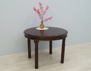 stół okrągły lite drewno palisander indyjski