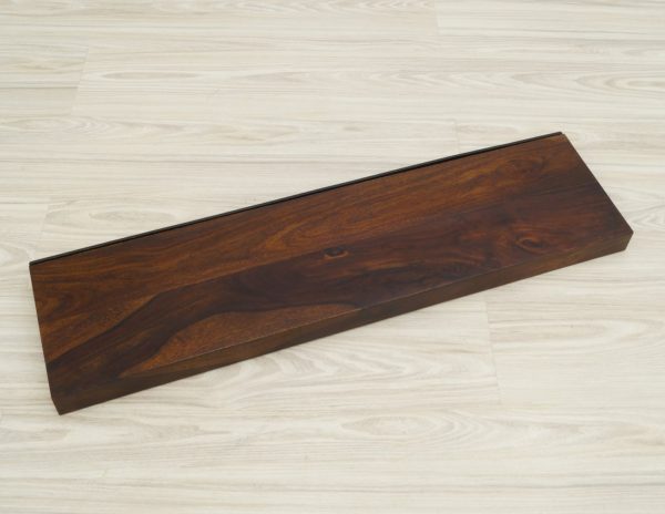 półka ścienna lita deska lite drewno palisander indyjski ciemny brąz stelaż