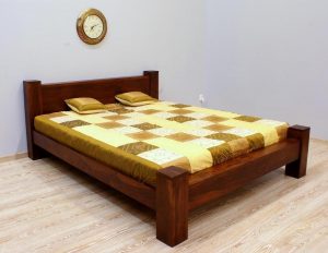 Łóżko kolonialne indyjskie masywne z litego drewna palisandru indyjskiego nowoczesne