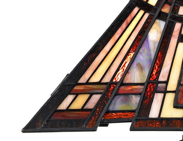 lampa podłogowa kolorowa metal szkło dwa źródła światła