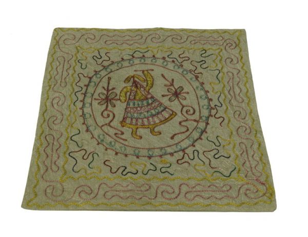 Indyjska oryginalna dekoracyjna poszewka wykonana ręcznie na poduszkę, jaśka