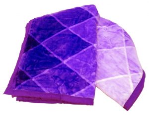 Koc z tkaniny akrylowej miękki komfortowy wysoka jakość fioletowy