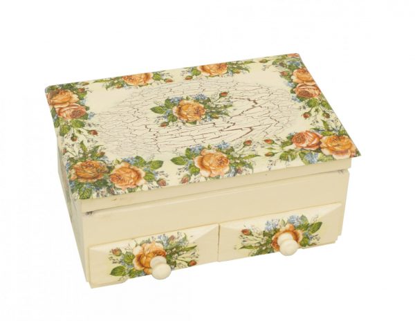 Szkatułka pudełko dekoracyjne wykonane w stylu Decoupage unikat