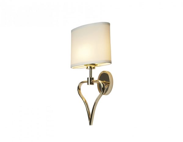 Kinkiet lampa ścienna do łazienki sypialni wykończenie w kształcie serca kolor złoty