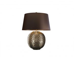 Lampa stołowa ręcznie wykonana ceramiczna złota Glamour