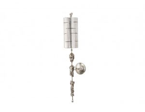 Kinkiet lampa ścienna srebrny kolor styl eklektyczny