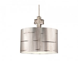 Lampa wisząca kolor srebrny styl eklektyczny