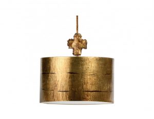 Lampa wisząca kolor złoty styl eklektyczny