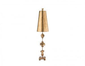 Lampa stołowa kolor złoty styl eklektyczny