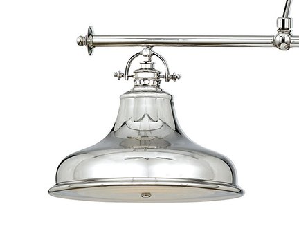Lampa wisząca nad stół kolor srebrny metalowa duża nowoczesna