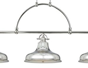 Lampa wisząca nad stół kolor srebrny metalowa duża nowoczesna 2