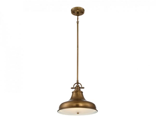 Lampa wisząca nad stół metalowa kolor mosiądz industrialna