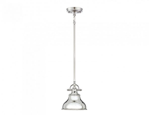 Lampa wisząca nad stół kolor srebrny metalowa mała nowoczesna