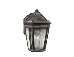 Lampa latarnia zewnetrzna nascienna ogrodowa ze stali kolor brazowy