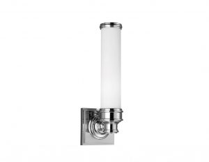Kinkiet Lampa wisząca mała do łazienki srebrny biały styl modernsrebrny biały styl modern