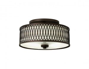 Lampa sufitowa plafon 3 zrodla swiatla oprawa kolor ciemny braz artystyczna elegancka