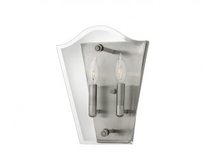 Lampa scienna kinkiet 2 zrodla swiatla klasyczna