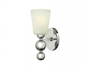 Lampa scienna kinkiet kolor srebrny nowoczesna elegancka
