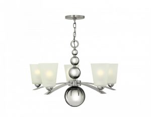 zyrandol lampa sufitowa wiszaca zrodel swiatla kolor srebrny nowoczesna elegancka