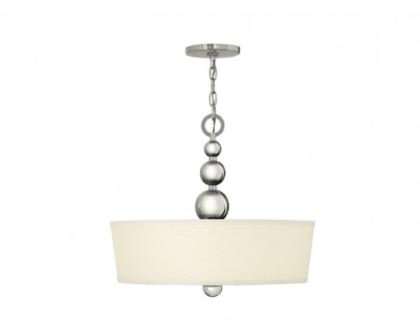 Lampa sufitowa wiszaca 3 zrodla swiatla kolor srebrny nowoczesna elegancka