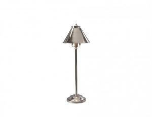 Lampa stołowa bufetowa metalowa kolor srebrny nowoczesna