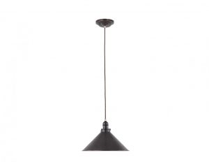 Lampa sufitowa wisząca metalowa kolor ciemny brąz Vintage