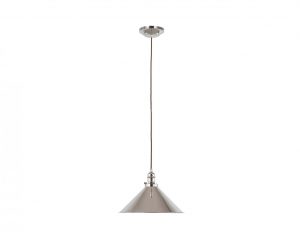 Lampa sufitowa wisząca metalowa kolor srebrny nowoczesna