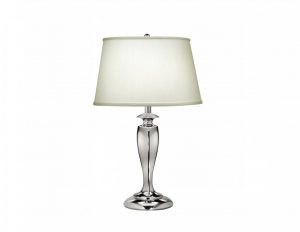 Lampa stolowa srebrna nowoczesna stylowa elegancka
