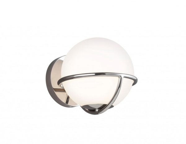 Kinkiet lampa scienna kolor srebrny modernistyczna LED