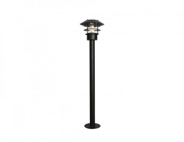 Lampa zewnetrzna latarnia stojaca ogrodowa slupek kolor czarny