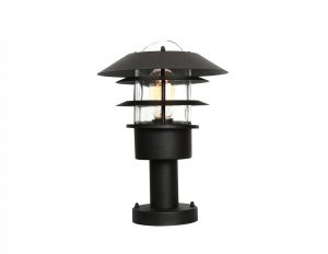 Lampa zewnetrzna latarnia stojaca ogrodowa niska kolor czarny