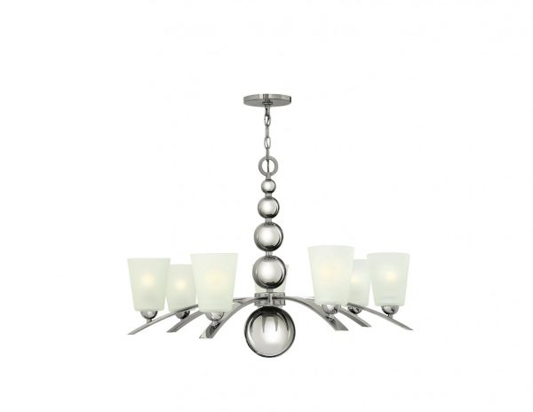 zyrandol lampa sufitowa wiszaca 7 zrodel kolor srebrny nowoczesna elegancka